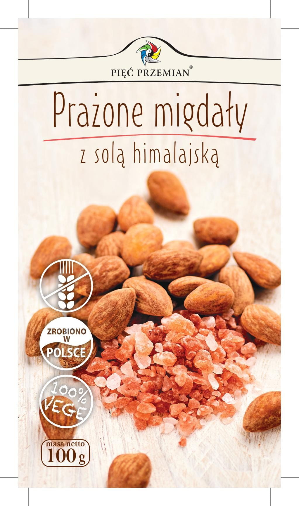 Geröstete Mandeln mit Himalaya-Salz 100 g FÜNF ÄNDERUNGEN Hlavní obrázek produktu