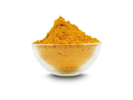 Gemahlenes Kurkuma von VIVIO, 100 g, fein gemahlenes goldenes Gewürz für Kochen und Gewürzmischungen.
