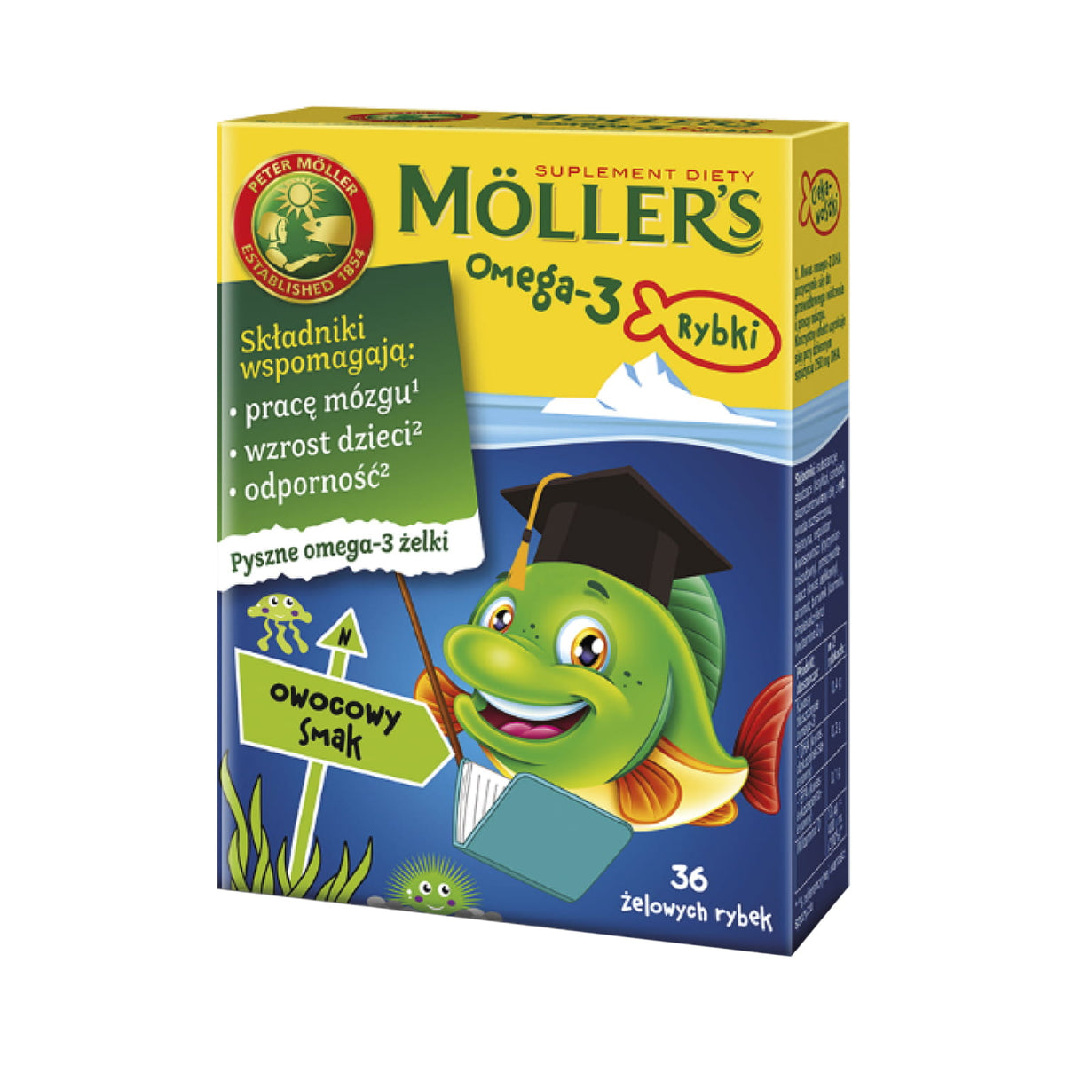 Omega - 3 Fruchtfische 36 Stk. MOLLER'S MOLLERS