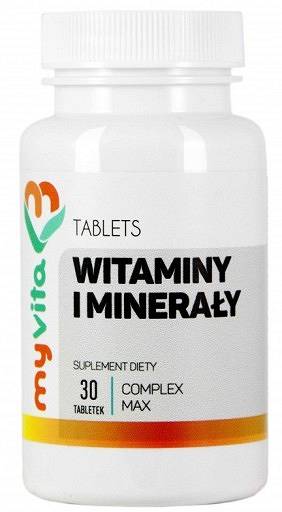 Vitamine und Mineralstoffe Komplex 30 Tabletten - MYVITA