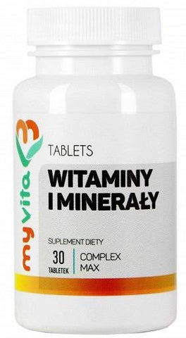 Vitamine und Mineralstoffe Komplex 30 Tabletten - MYVITA