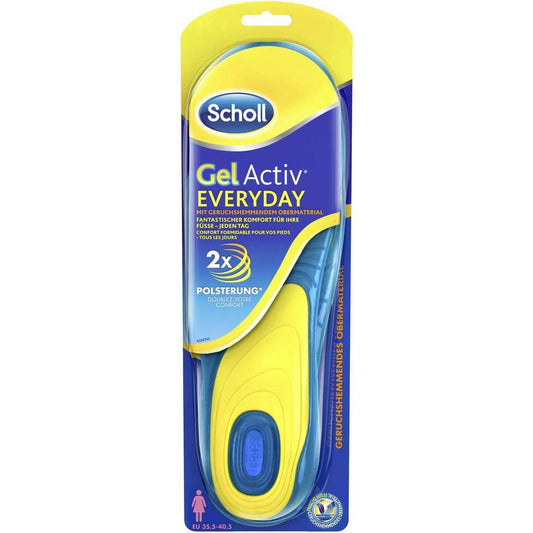 Damen-Gel-Einlegesohlen von RECKITT BENCKISER, Größe 35-40, bequeme Unterstützung und Dämpfung für den Alltag.