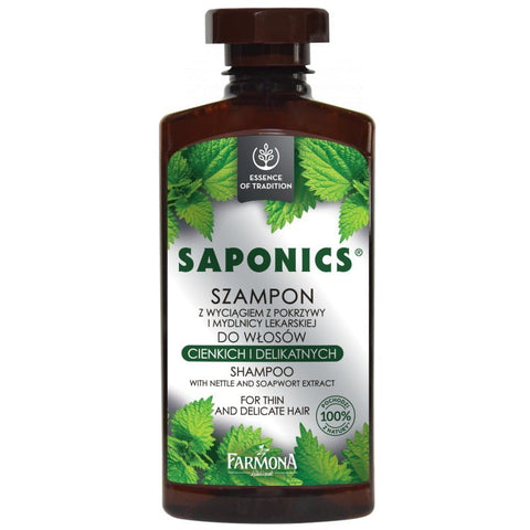 Shampoo with nettle extract 300ml SAPONICS