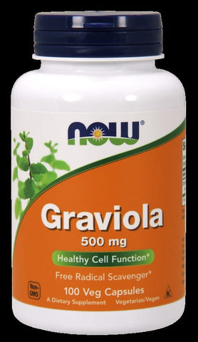 Graviola 500mg 100vcapsules. NOW FOOD