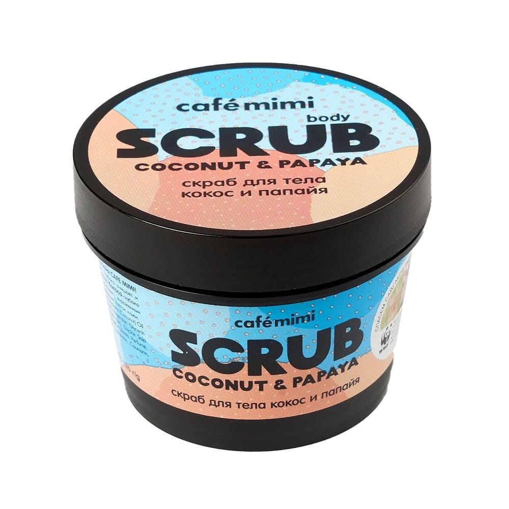 Coconut papaya body scrub 120 g CAFEMIMI