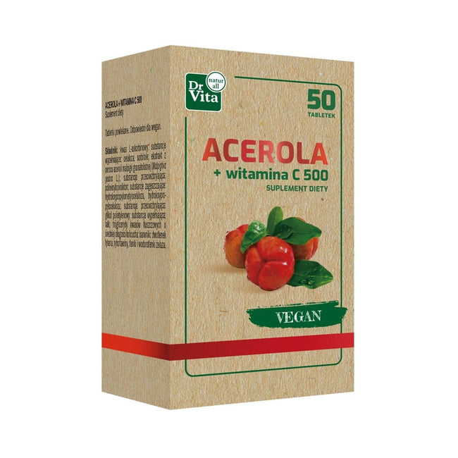 Acerola + Vitamin C 500 50 Tabletten - Biogo.de Hover Image