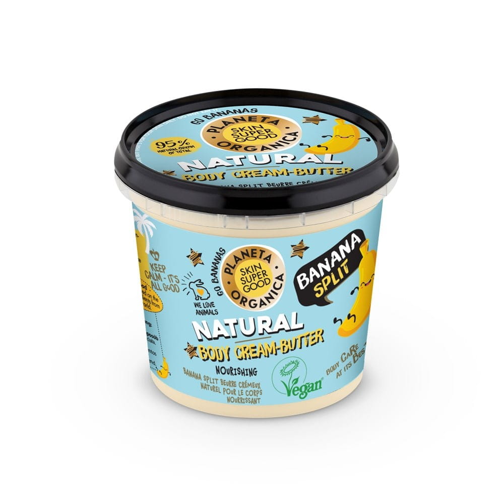 Body Butter nährende und feuchtigkeitsspendende Banane 360 ml - Biogo.de