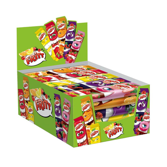Lösliche Bonbons mit Vitamin C von Mauxion, 3 Stück, frische Süßigkeit mit Vitaminzusatz, auf weißem Hintergrund.