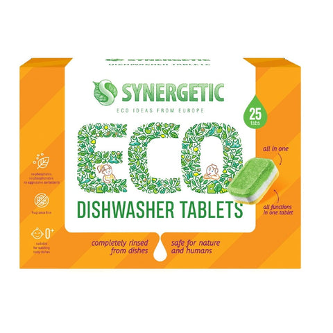 Dishwashing tabs, biodegradable 25 pieces