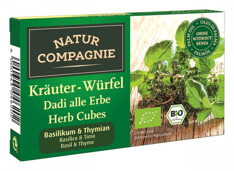 Sales broth - herb cubes with basil and thyme ORGANIC 80 g - NATUR COMPAGNIE