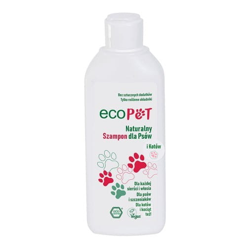 ECOGENIC Hundeshampoo EKO 250 ml in grüner Flasche, umweltfreundliches EcoPet Shampoo für Hunde, natürliche Pflege