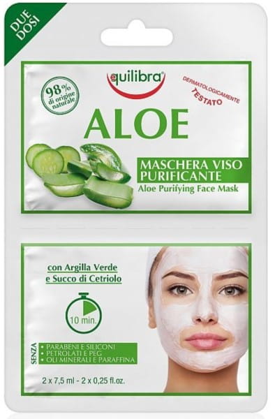 Mascarilla facial de aloe 2x75ml EQUILIBRA