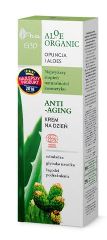 Aloe Organic Day Cream 50ml hidrata - AVA