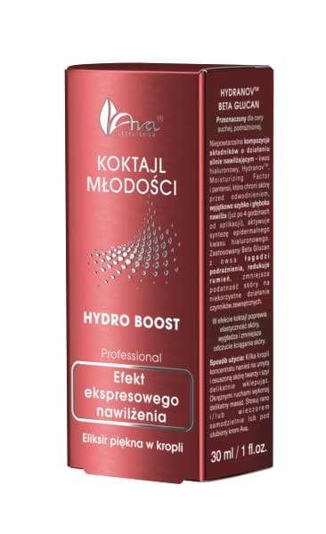 Cocktail of youthful hydro-boost hydration action - AVA