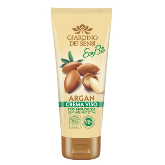 Feuchtigkeitscreme von GIARDINO DEI SENSI, Argan Gesichtscreme, 75 ml, pflegende Textur, ideal für trockene Haut