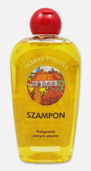 Skarby Polesia Kamille Shampoo von India in 250ml Flasche mit Kamillenextrakt für gepflegtes Haar