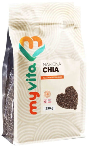 250g chia semienok znižuje krvný tlak MYVITA