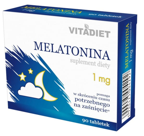 Melatonin 1mg 90 tab VITADIET erholsamen Schlaf - Biogo.de Image principale du produit