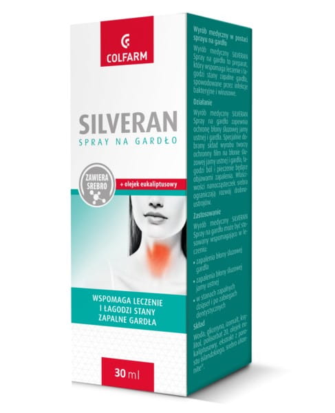 Silveran sprej do krku 30 ml COLFARM