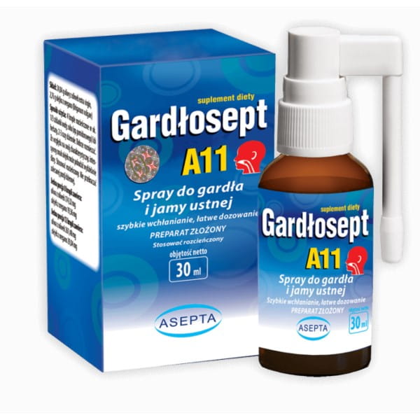 Gardłosept a11 Halsspray 30 ml ASEPTA - Biogo.de Κύρια εικόνα προϊόντος