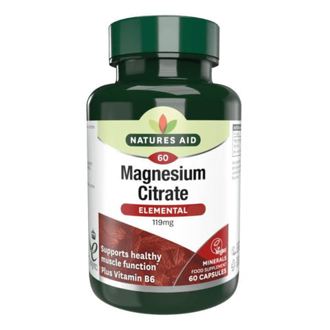 Magnesium Citrate 119 MG 60 Capsules NATURES AID