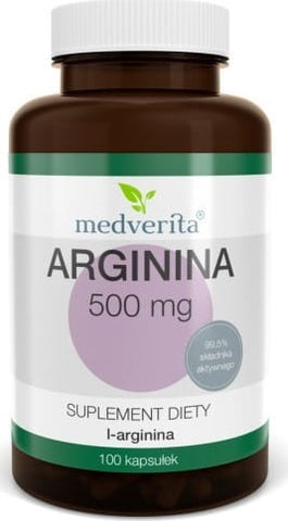 Arginina 500MG 100 Cápsulas MEDVERITA