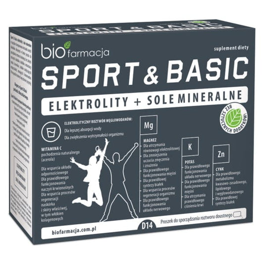 Biofarmacja Sport- und basische Elektrolytsalze, biologisch, für sportliche Erholung und Mineralstoffbalance, auf dem Bild sichtbar