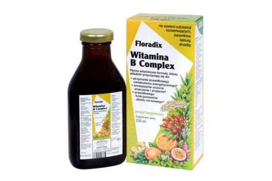 Kräuter - Nabe mit Vitamin B KOMPLEX 250 ml FLORADIX - Biogo.de