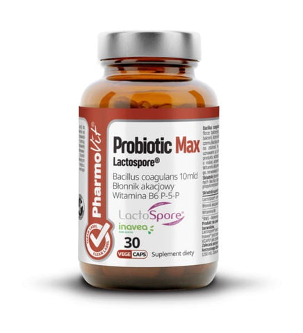 Probiótico max Lactospore 30 cápsulas - PHARMOVIT