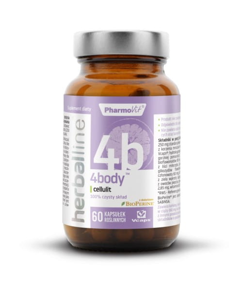 4 Körper 60 Kapseln Cellulite PHARMOVIT HERBALLINE - Biogo.de 主图