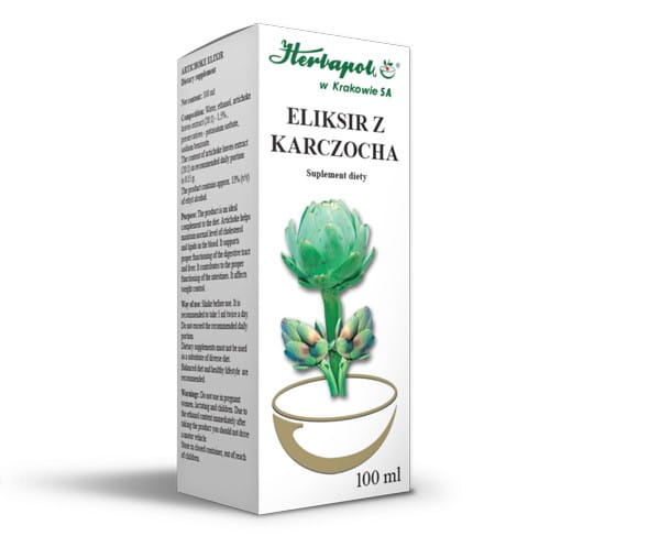 Artichoke elixir 100 ml cholesterol HERBAPOL