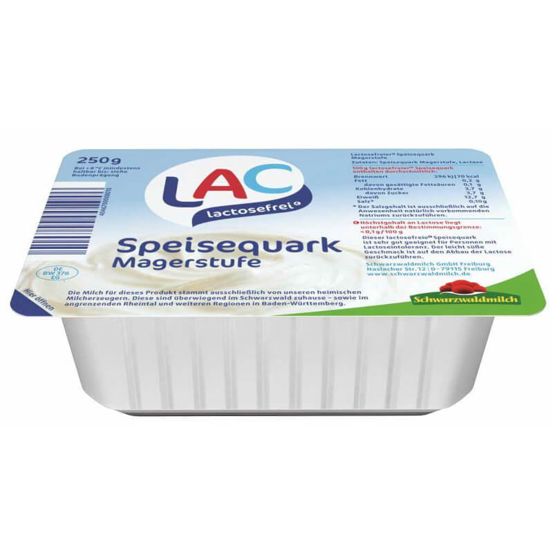 Laktosefreier Magerquark 250 g SCHWARZWALDMILCH