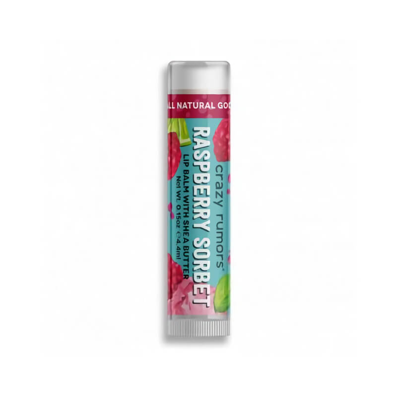 Natürliches Himbeersorbet CRAZY RUMORS Lippenbalsam