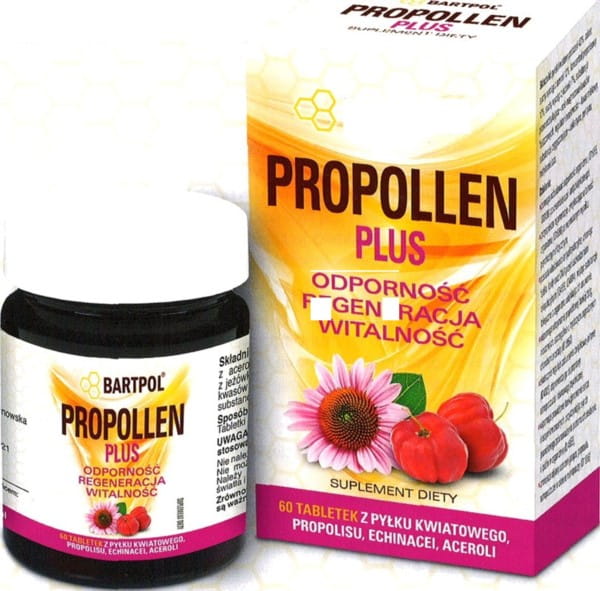 Propollen plus 60 Tab Resistenz, Regeneration BARTPOL - Biogo.de Huvudsaklig produktbild