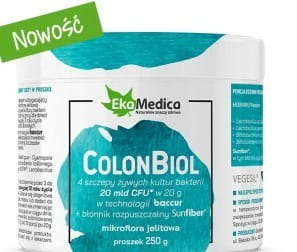 Lebende EKAMEDICA Bakterienkulturen mit 4 Stämmen für Darmgesundheit, in Behälter mit Label und Produktinformationen.
