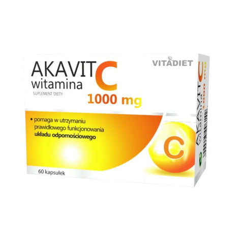 Akavit Vitamin C 1000 MG 60 Capsules Resistance VITADIET