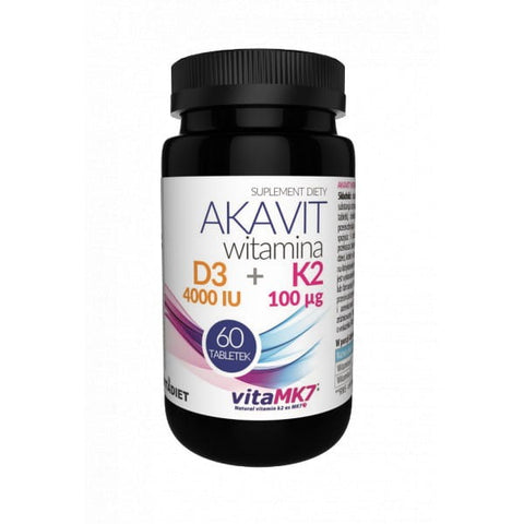 Akavit Vitamin D3 4000 K2 100 60 tablets VITADIET