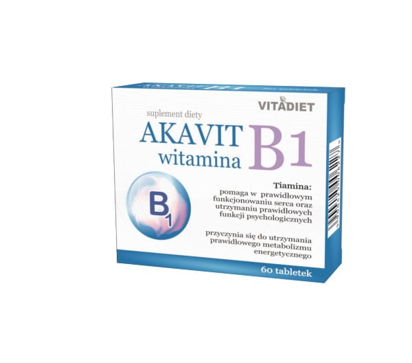 Akavit Vitamin B1 60 Tab. VITADIET nervous system