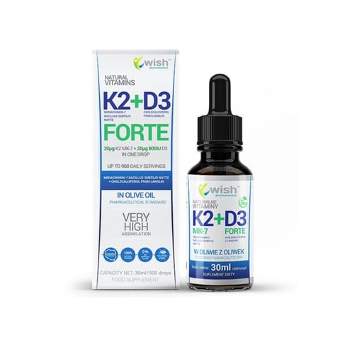 K2 + D3 FORTE 30 ml 900 Portionen WISH