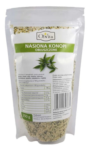 Hemp seeds, hulled 250g OLVITA