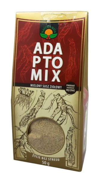 Ginsengwurzel Adaptomix von NATURA WITA, 50g, frische, natürliche Wurzel für gesunde Ernährung, auf weißem Hintergrund.