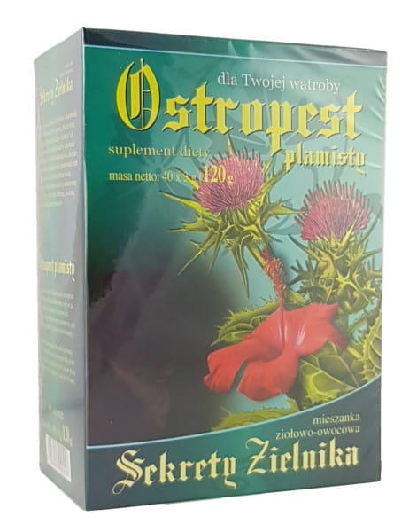 Döschen mit Mariendistel-Teebeutel aus dem Herbarium Geheimnisse Set von ASZ, 40 Stück à 3 g.