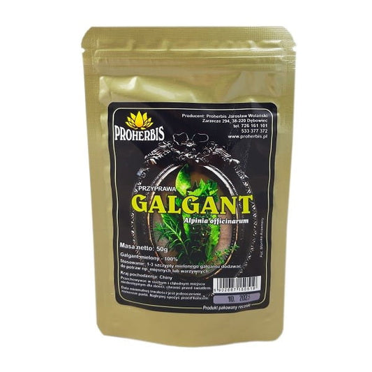 Galgant 50 g PROHERBIS Gewürz - Biogo.de