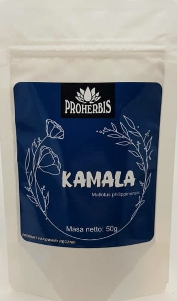 Kamala 50 g gegen PROHERBIS-Parasiten