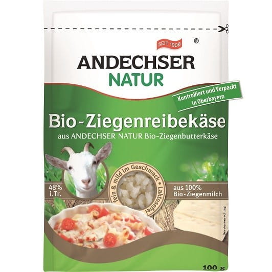 BIO geriebener Ziegenkäse 100 g - Biogo.de Hoofdafbeelding