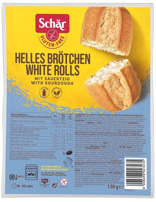 Weiße Brötchen - weiß bezgl. 130 g SCHÄR - Biogo.de