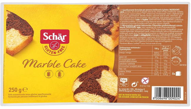 Marmorkuchen - Kakaokuchen ohne Glas 250 g SCHÄR - Biogo.de Hover Image