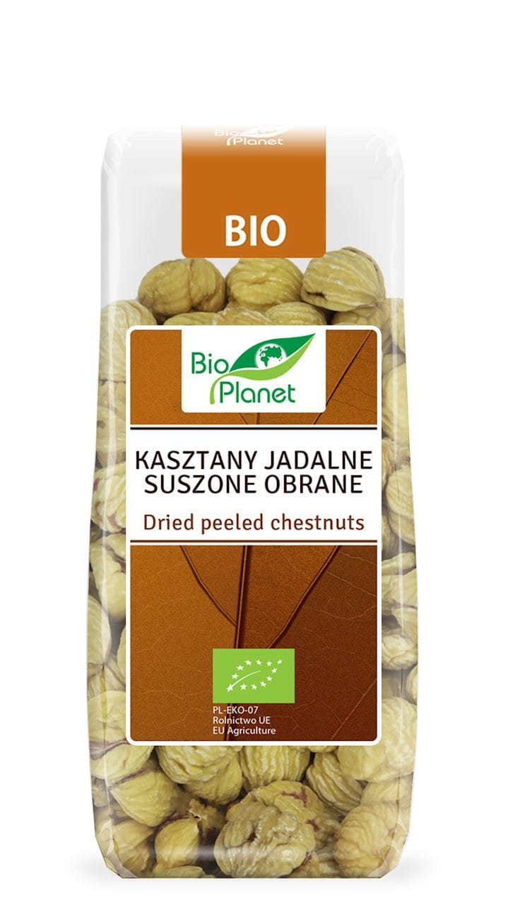 Jedlé sušené gaštany lúpané BIO 200 g - BIO PLANÉTA