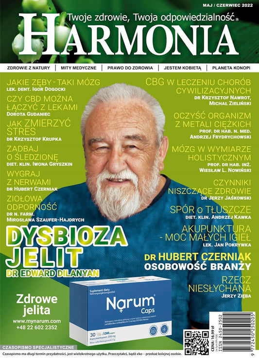 Zeitschrift Harmonie Mai – Juni 2022 von MAGAZYNY I CZASOPISMA, offene Ausgabe mit Titel und Inhaltsseite sichtbar