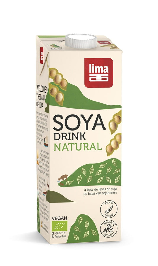 Glutenfreies Bio-Sojagetränk von BIOPLANET in 1000 ml Flasche, cremige Textur, ideal für vegane Ernährung